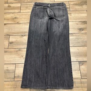 Vintage Banana Republic Straight Leg Baggy Grey Jeans Size 32x29